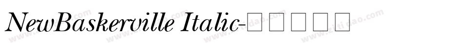 NewBaskerville Italic字体转换